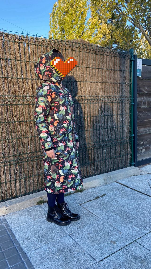 Abrigo invierno estampado XS-S