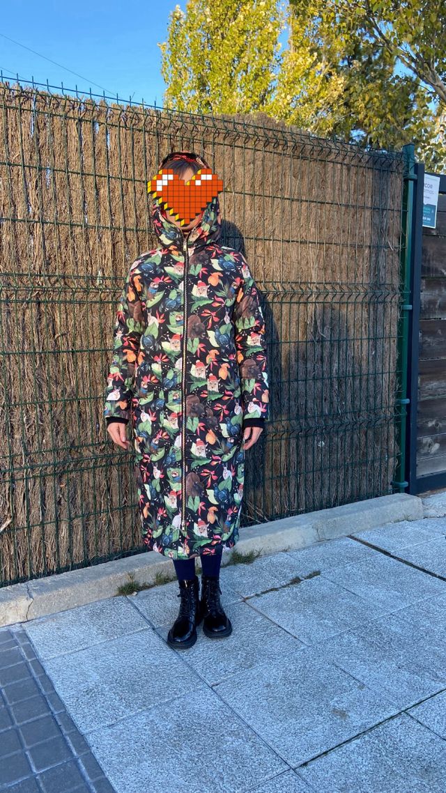 Abrigo invierno estampado XS-S