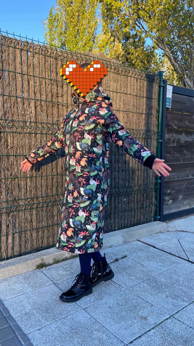 Abrigo invierno estampado XS-S