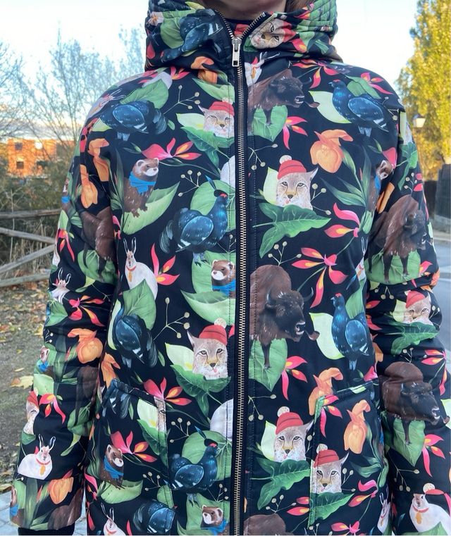 Abrigo invierno estampado XS-S
