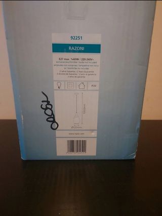 Lampadario a sospensione con filo