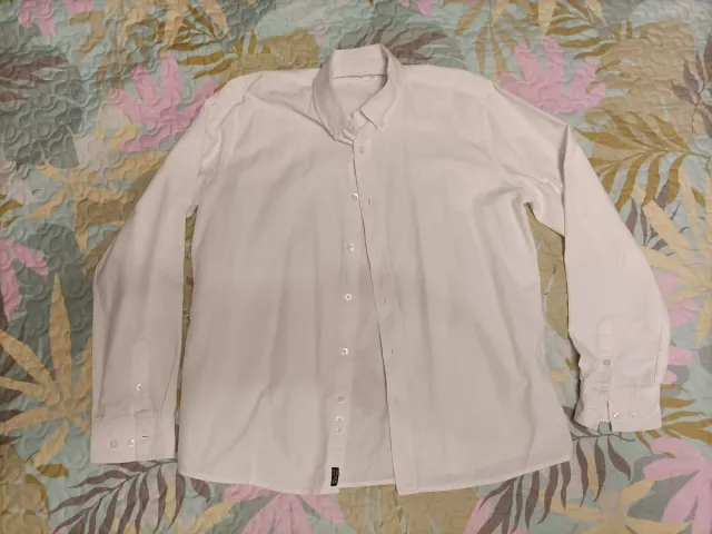 Camisa de vestir blanca niño talla 15-16