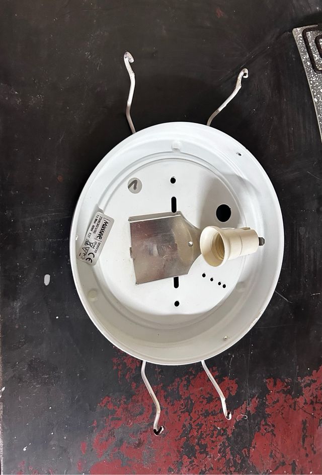 Plafón de techo cristal y metal