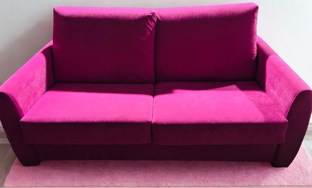 Sofá cama apertura italiana rosa
