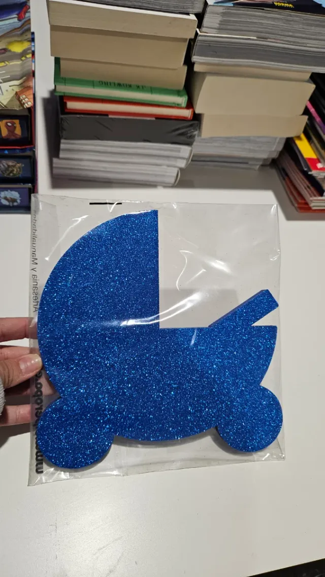 Carrito Azul de corcho