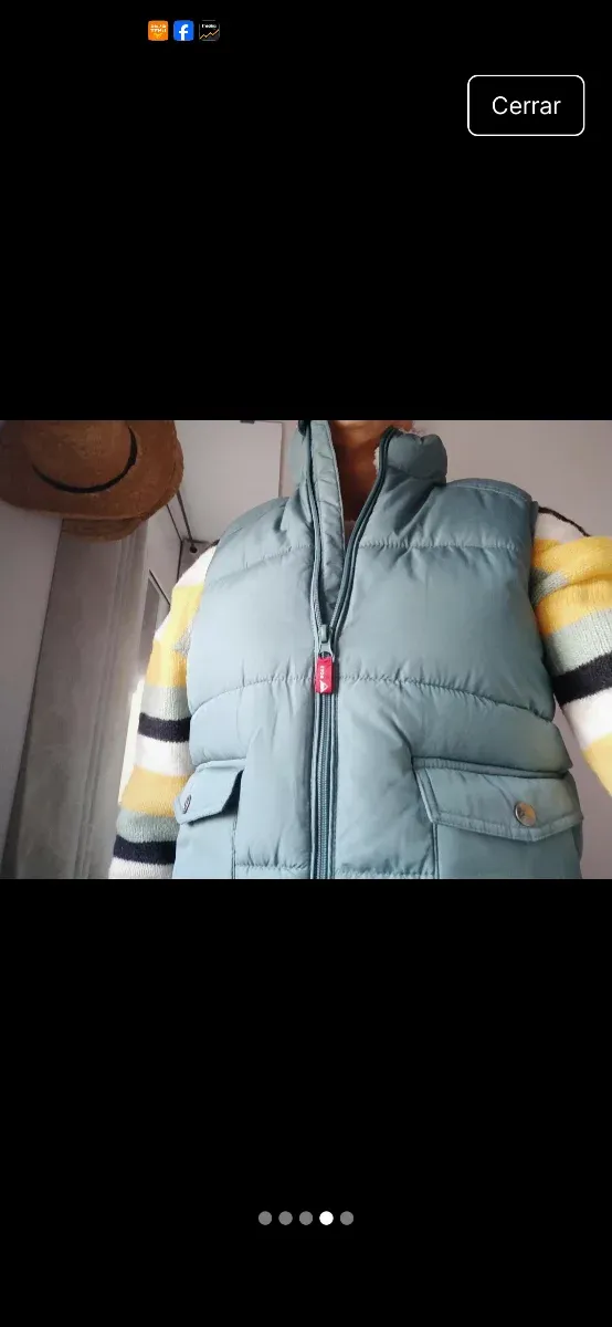 Chaleco acolchado verde