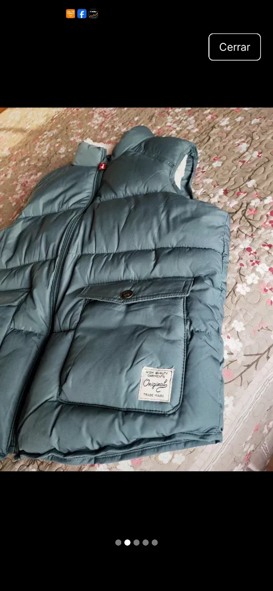 Chaleco acolchado verde