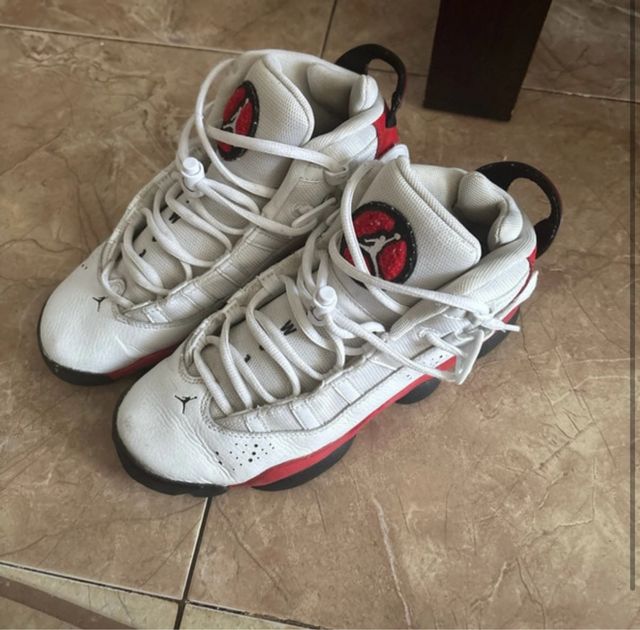 Jordan Zapatillas Blancas y Rojas