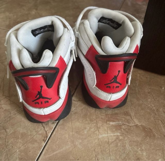 Jordan Zapatillas Blancas y Rojas