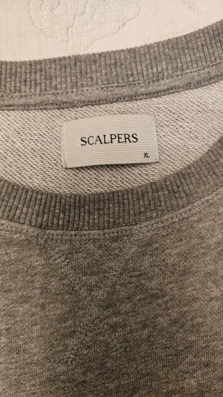 Sudadera Scalpers Gris Logo Calavera