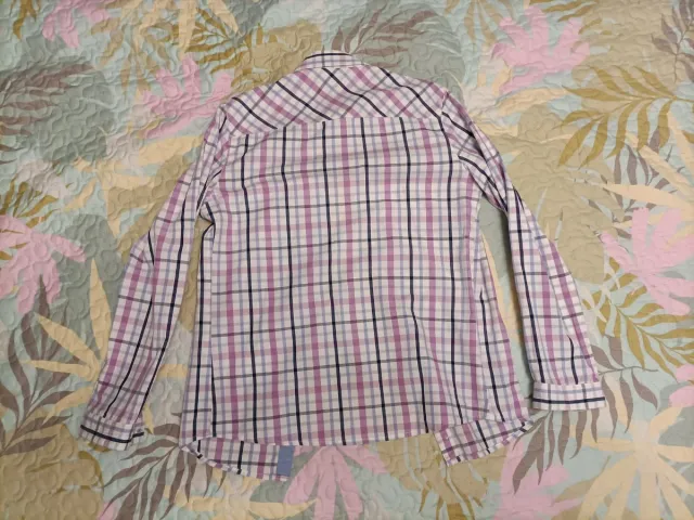 Camisa cuadros niño talla 14