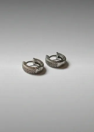 Lote 6 pares pendientes acero inoxidable