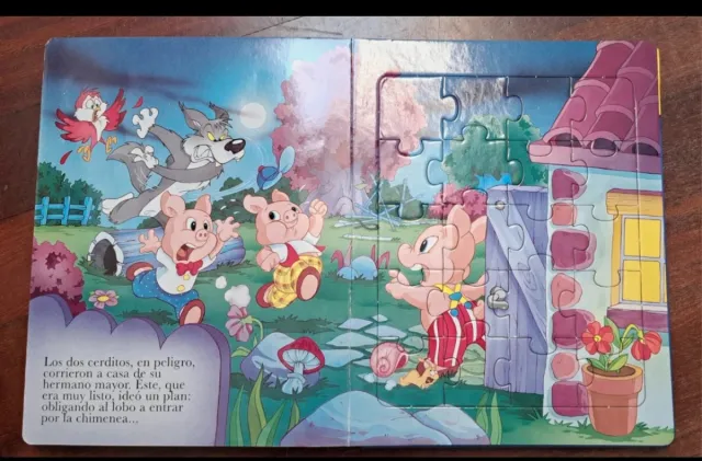Los Tres Cerditos: Libro con 5 puzles