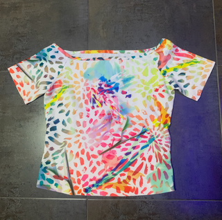 Camiseta M/S Talla Única Estampado Multicolor