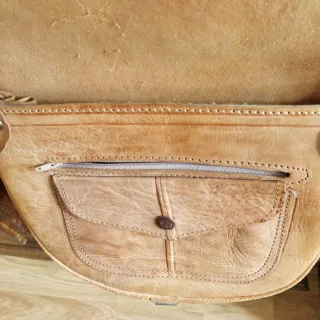 Bolso bandolera de piel