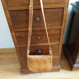 Bolso bandolera de piel