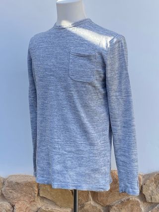 Jersey Springfield Manga Larga Gris y Azul