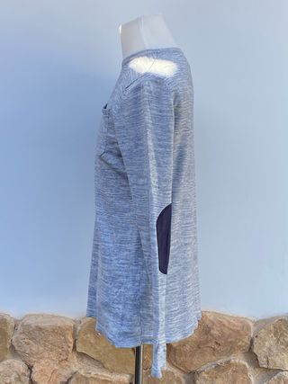 Jersey Springfield Manga Larga Gris y Azul