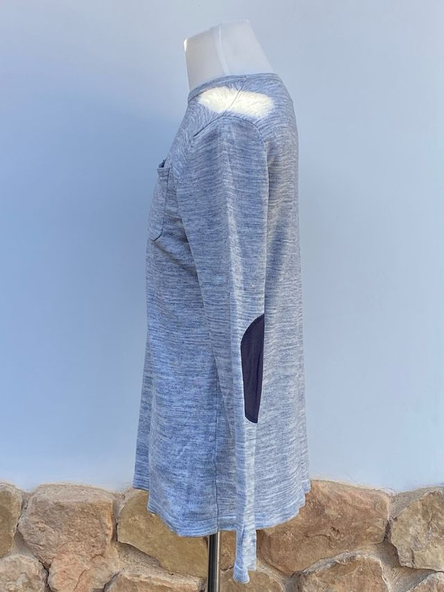 Jersey Springfield Manga Larga Gris y Azul