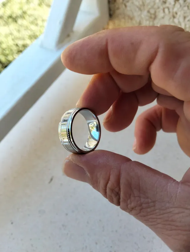 Anillo Acero Inoxidable Estilo Griego