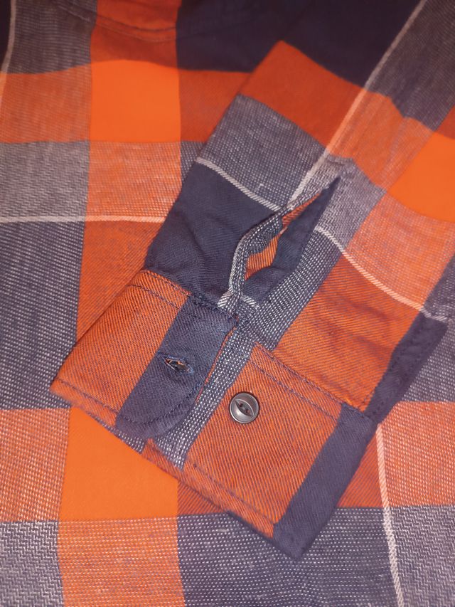 Camisa Lee Franela Quadrada XL