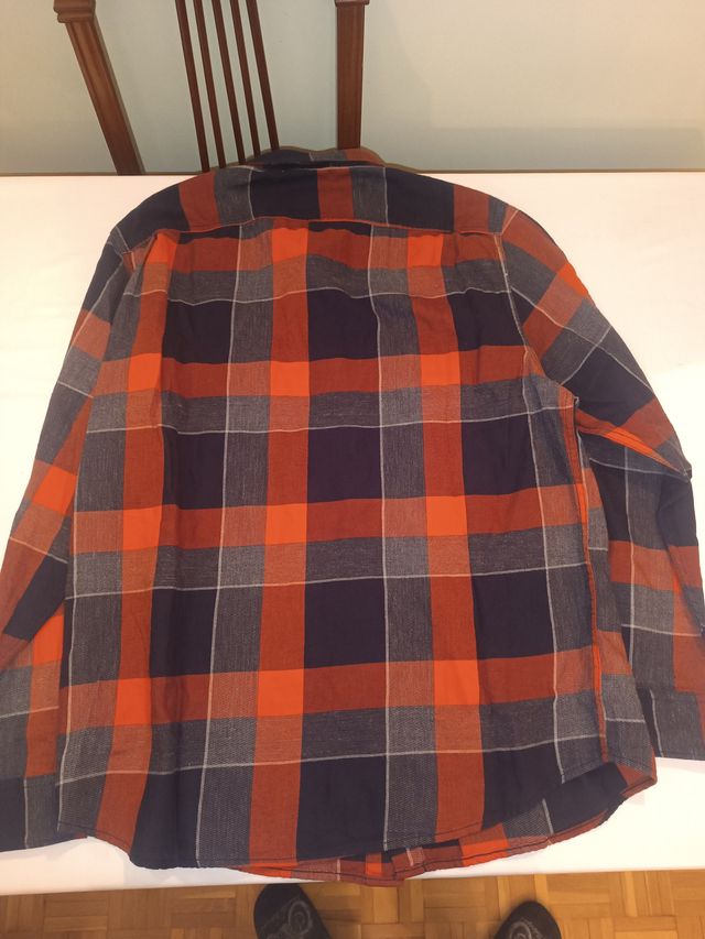 Camisa Lee Franela Quadrada XL