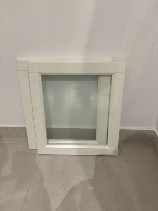 2 puertas con cristal blanco