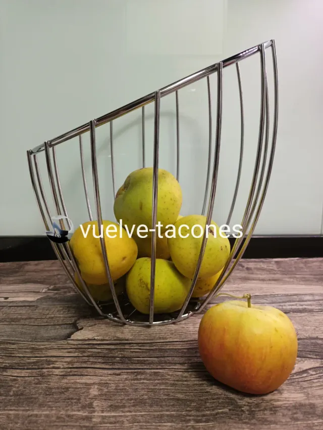 Frutero moderno acero inoxidable diseño curvo