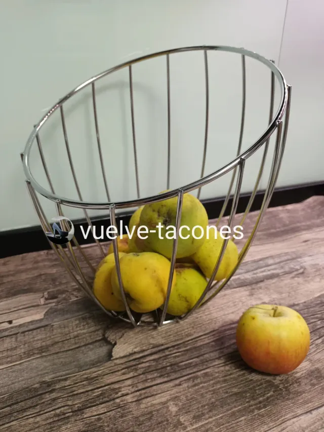 Frutero moderno acero inoxidable diseño curvo