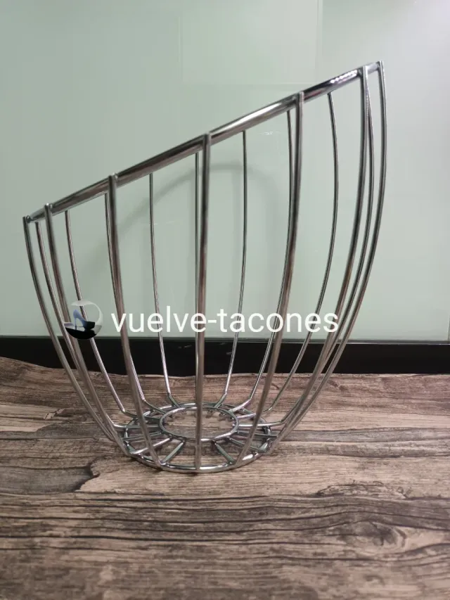 Frutero moderno acero inoxidable diseño curvo