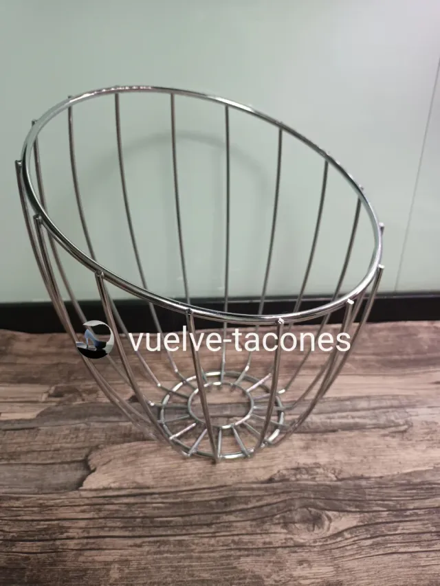 Frutero moderno acero inoxidable diseño curvo