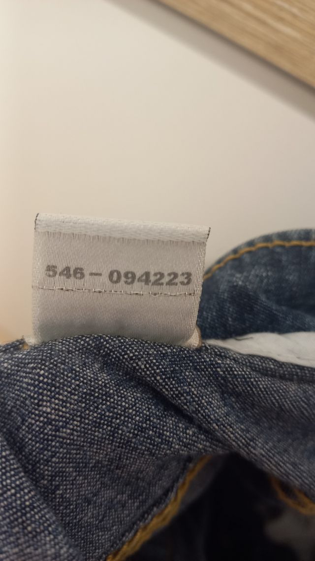 Vaqueros Baby Path con bordado de gato