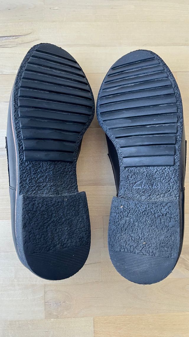 Mocasines Clarks mujer negros