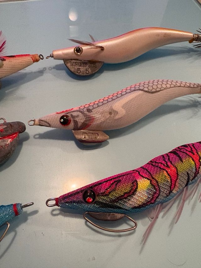 Lote 6 jibioneras Eggis para calamar