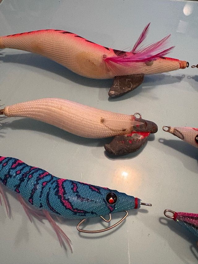 Lote 6 jibioneras Eggis para calamar