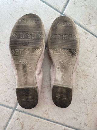 classic comfy stretchy nude suede ballet flat