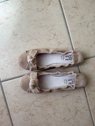 classic comfy stretchy nude suede ballet flat