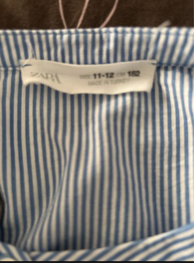 Vestido niña rayas azul