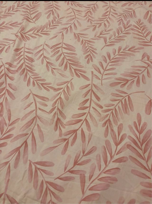 Funda nórdica y fundas almohada hojas