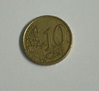 Moneda 10 céntimos euro 2002 Italia Venus