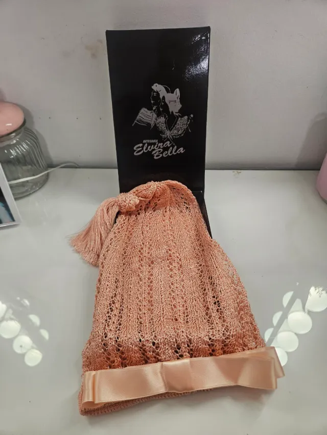 Cofia niña salmón artesanal