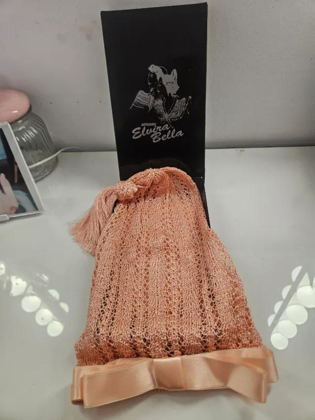 Cofia niña salmón artesanal