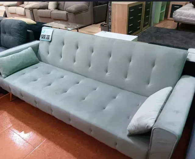 SOFA CAMA GRIS O NEGRO TERCIOPELO OFERTON