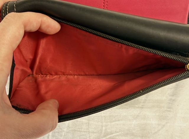 Cartera Coach Legacy Cuero Negro/Rosa