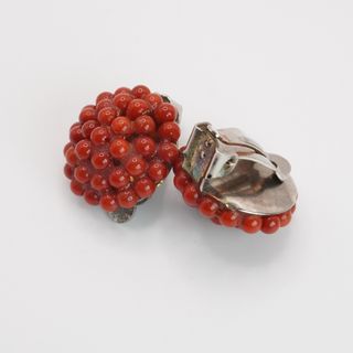 Parure corallo rosso e argento