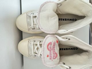 Converse plataforma bordado flores mujer