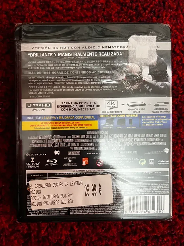 El Caballero Oscuro: La Leyenda Renace 4K+Blu-ray