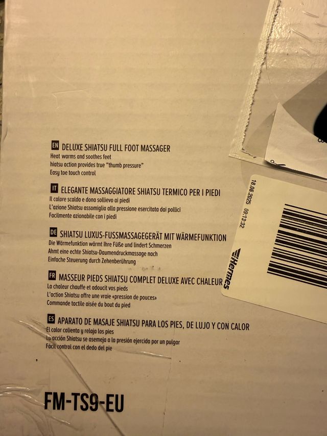 Massaggiatore piedi HoMedics Deluxe Shiatsu con calore