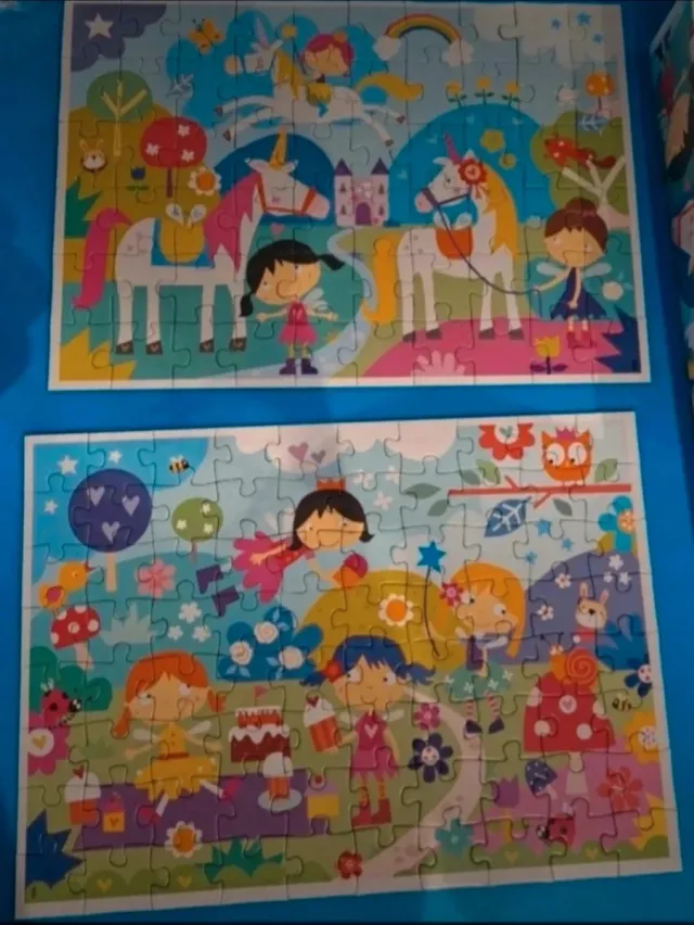 Puzzle 4 en 1 Educa Unicornios y Sirenas