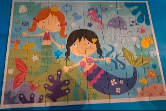 Puzzle 4 en 1 Educa Unicornios y Sirenas